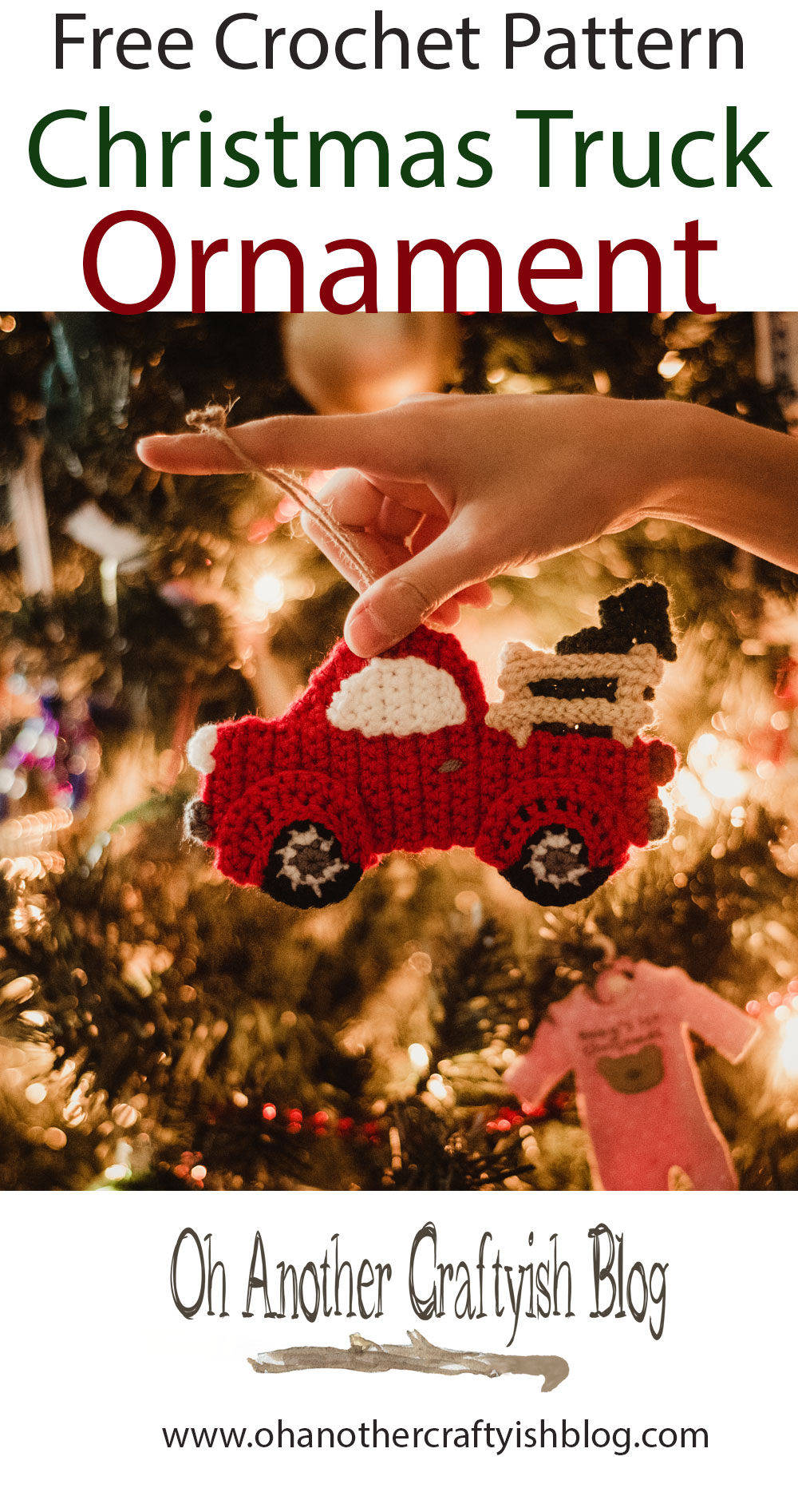 Crochet A Adorable Christmas Truck Ornament