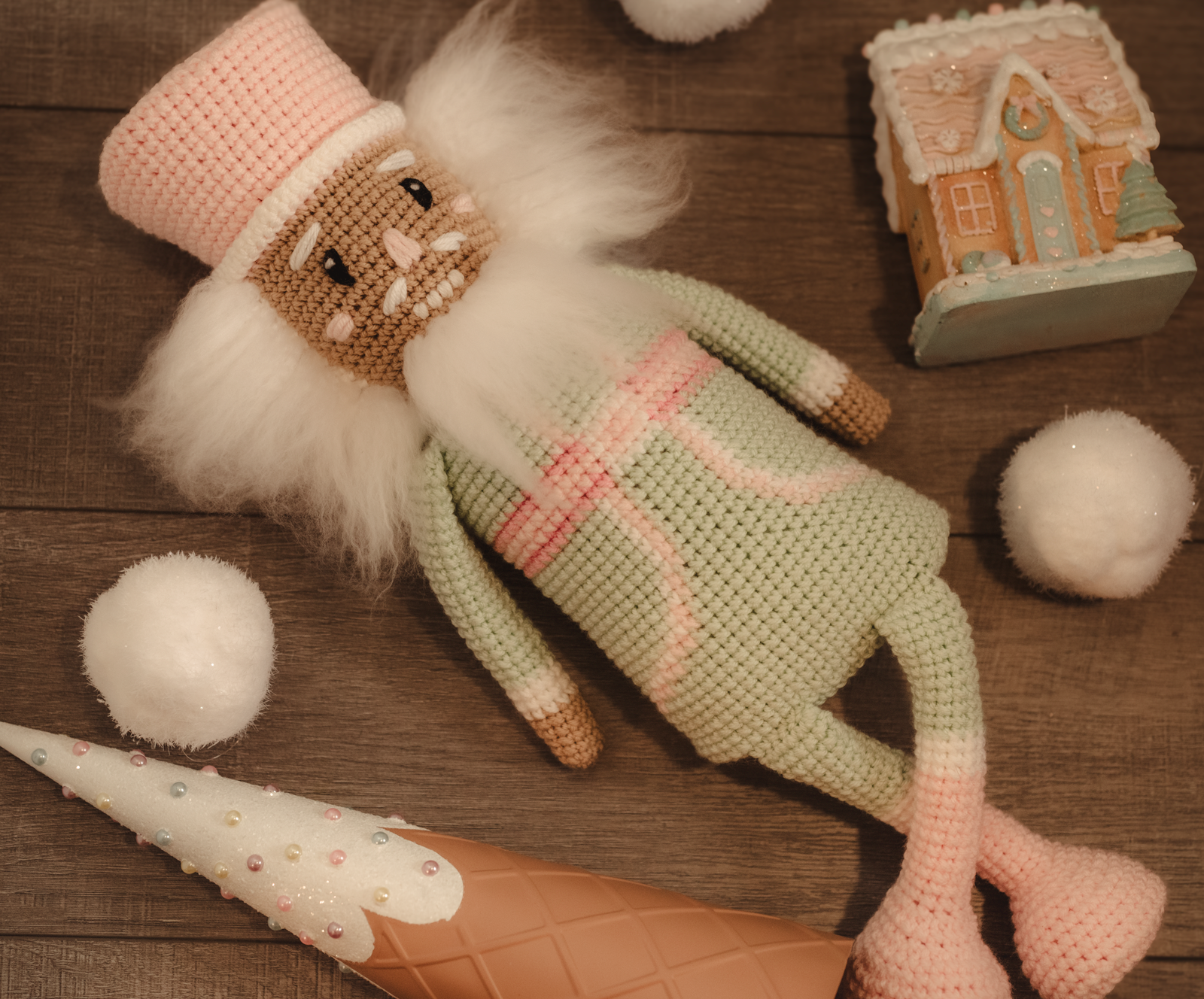 Crochet Nutcracker Plushie Small Size- Free Crochet Pattern